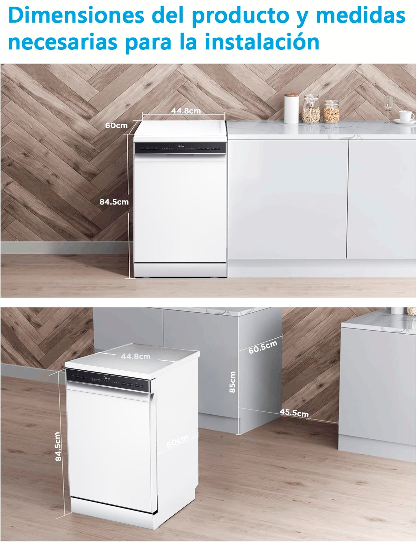 Midea Lavavajillas Compacto 45cm 10 cubiertos