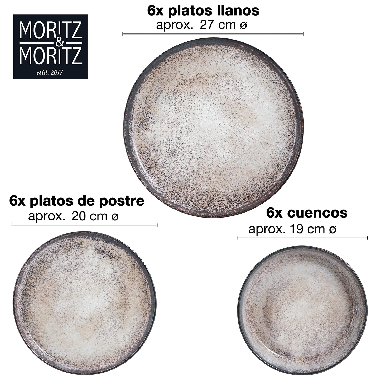 Vajilla Completa Moritz Vida 18 pcs Porcelana