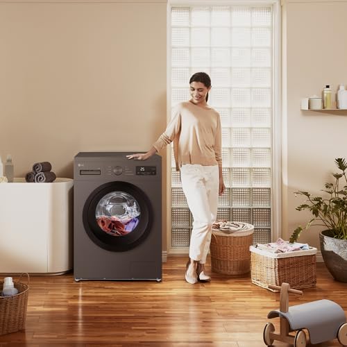 Lavadora LG 9kg 1400rpm Carga Frontal Grafito