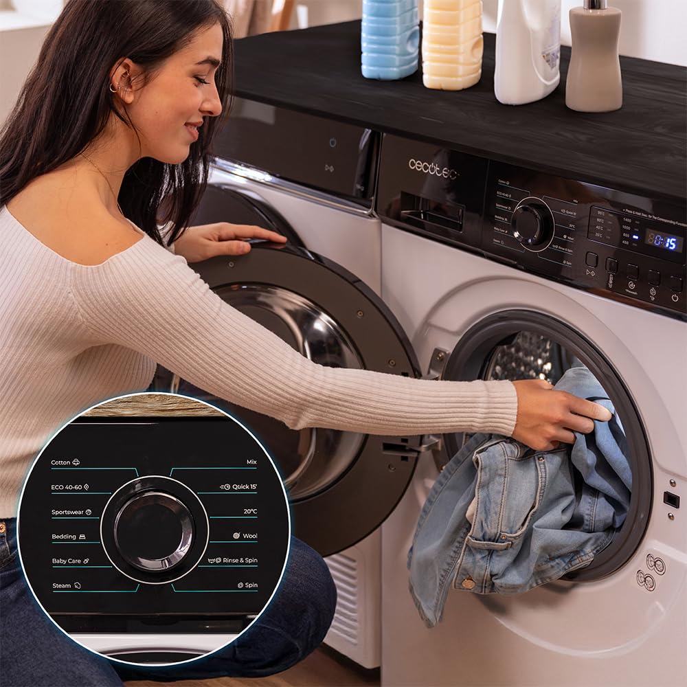 Lavadora Cecotec 6kg 1000rpm Inverter Steam Max