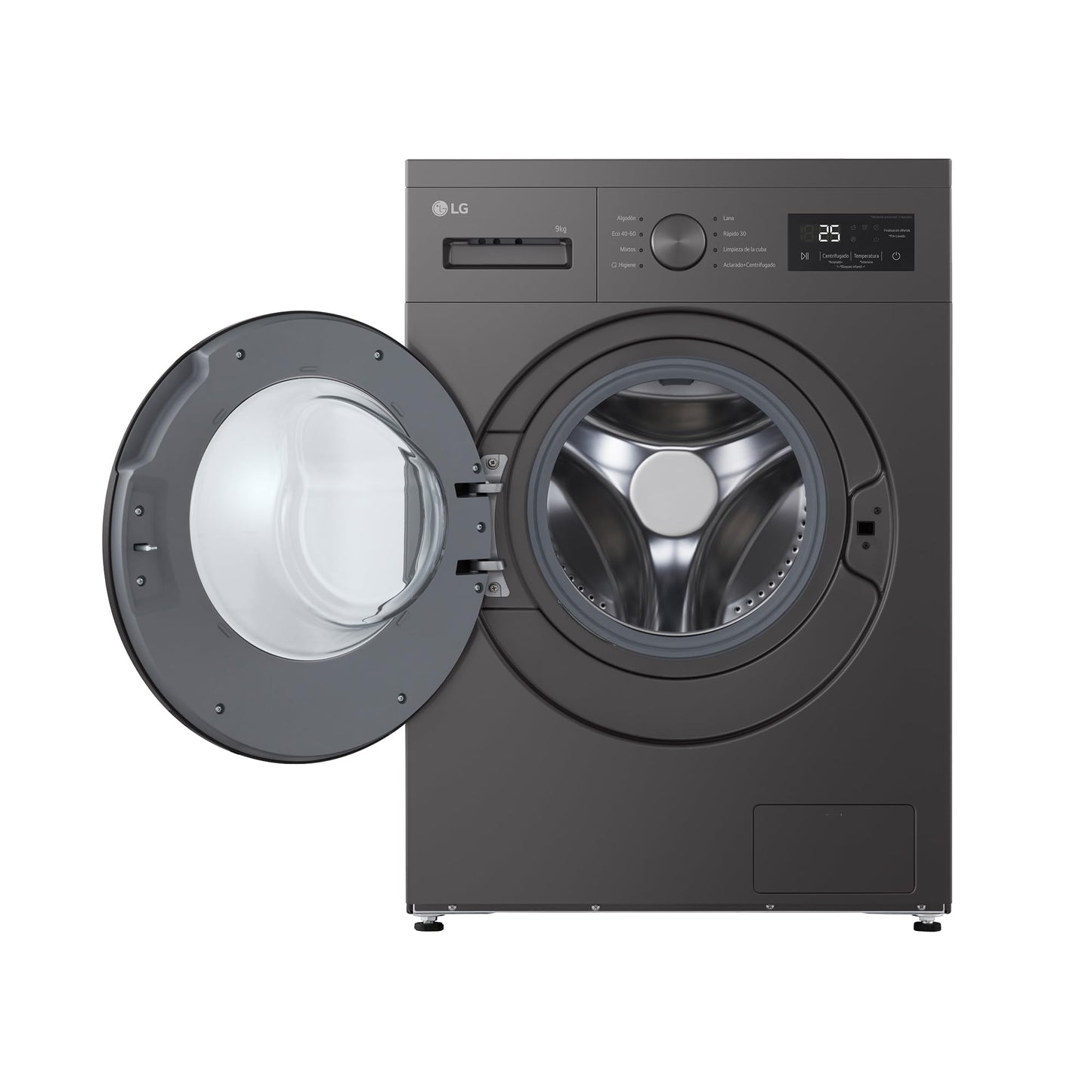 Lavadora LG 9kg 1400rpm Carga Frontal Grafito