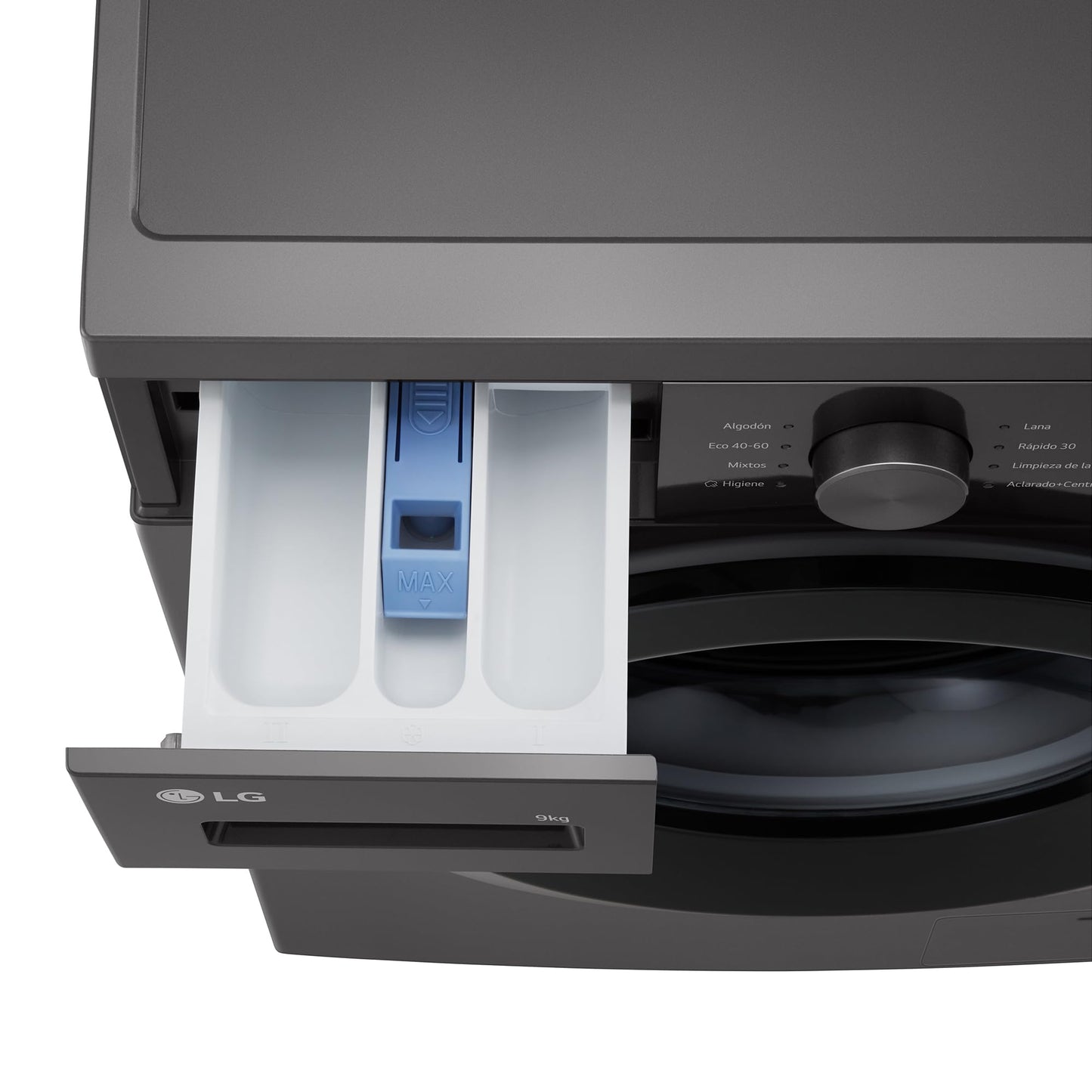 Lavadora LG 9kg 1400rpm Carga Frontal Grafito