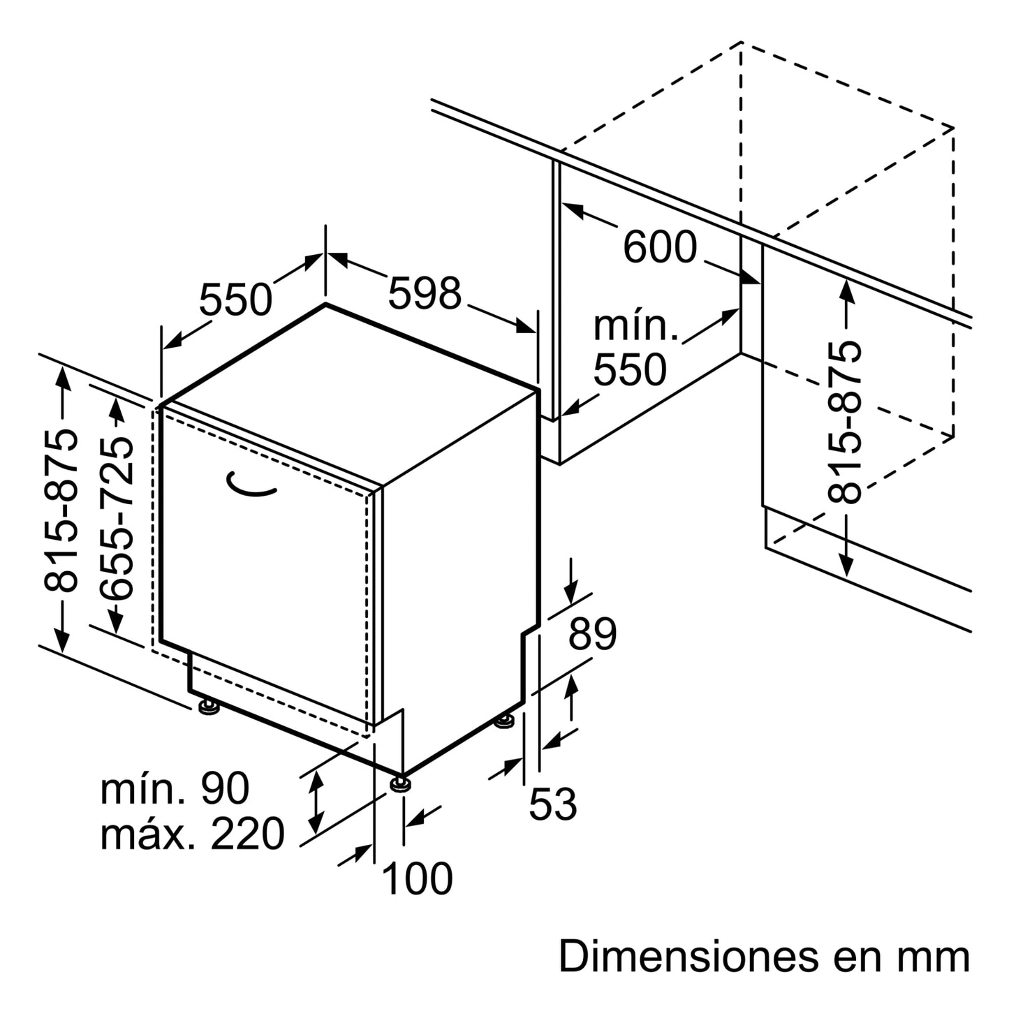 Lavavajillas Integrable Bosch Serie 2 60cm