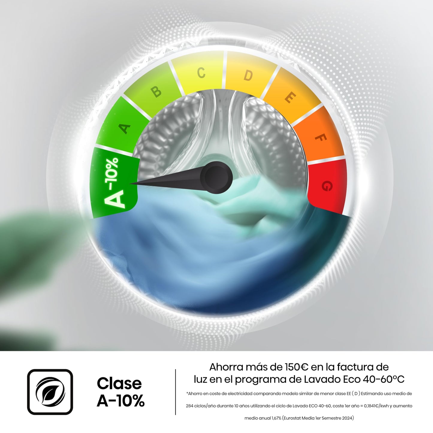 Lavadora Hisense 9kg 1400rpm Inverter Vapor A