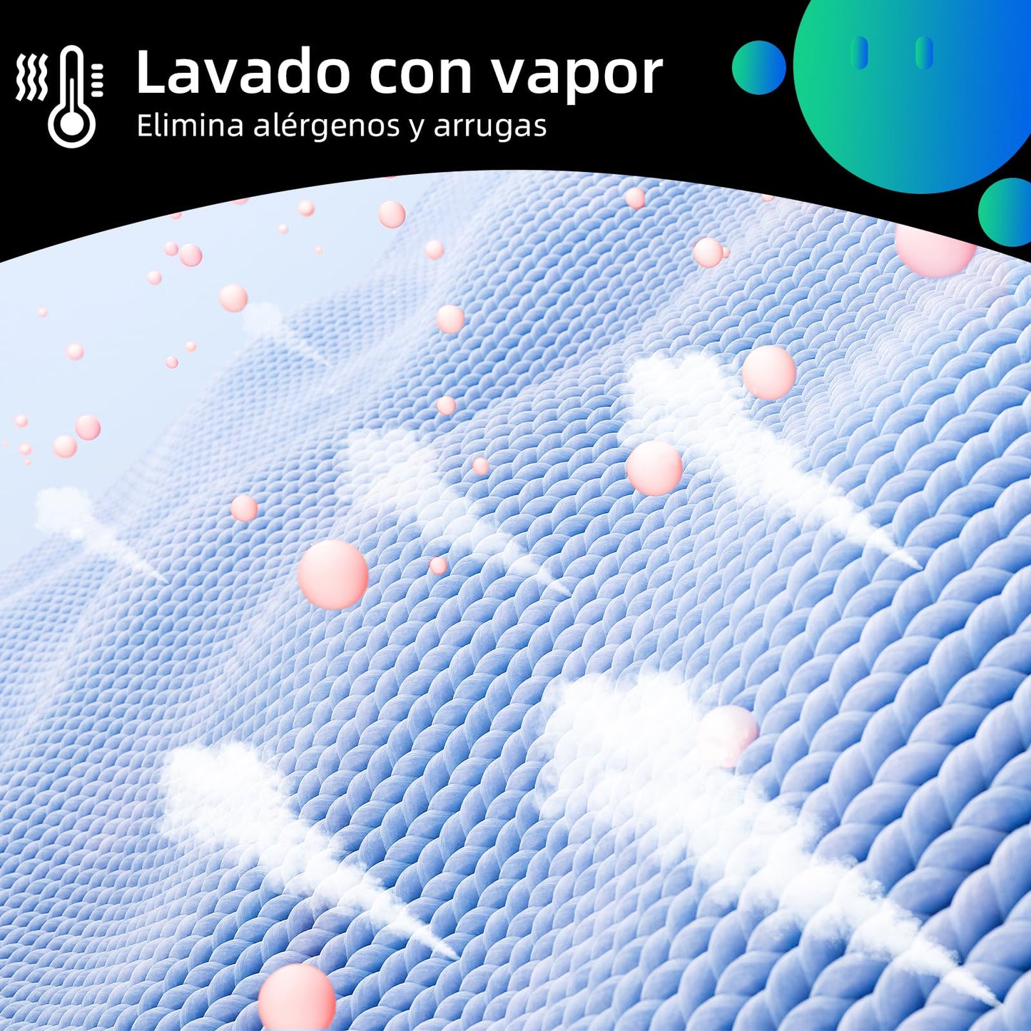 Lavadora CHiQ 7kg 1200rpm Inverter Vapor Gris