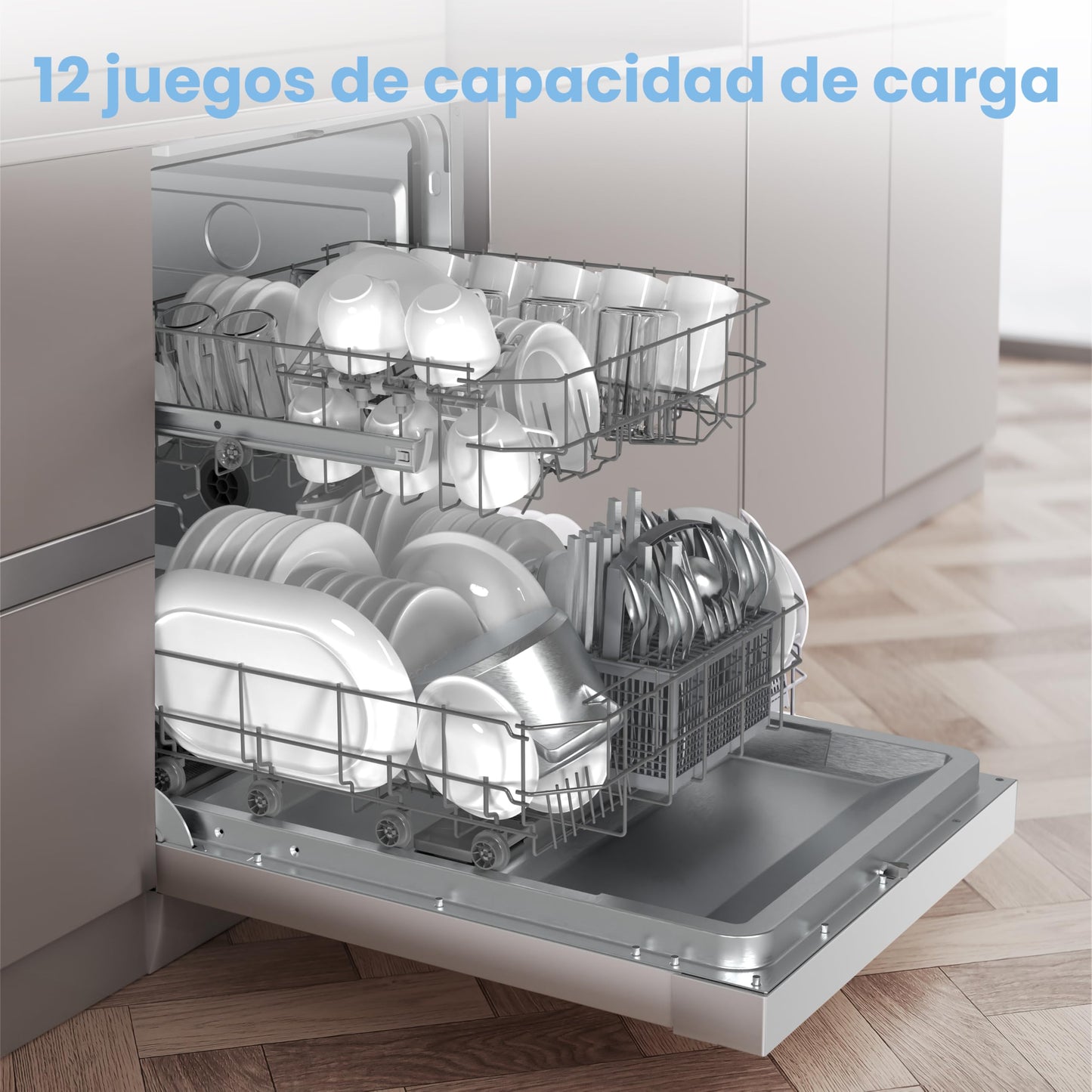 Lavavajillas Comfee 12 cubiertos 60cm 8 programas